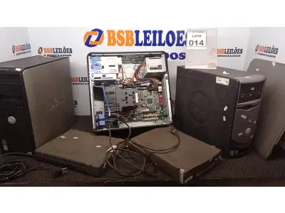 LOTE 014 - 03 CPU’S DELL MODELOS DIVERSOS E 02 MODENS. (NO ESTADO) ATENÇÃO! FAZER A VISITAÇÃO ANTES DE ARREMATAR, NÃO SABEMOS SE FUNCIONA, LEILÃO NÃO TEM GARANTIA E NEM DEVOLUÇÃO, SUJEITO A POSSÍVEIS AVARIAS VISÍVEIS/OCULTAS E/OU AUSÊNCIA DE COMPONENTES.
