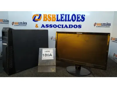 LOTE 180 - 01 CPU I3 3° GERAÇÃO, 2G, HD 500 E 01 MONITOR HP. (NO ESTADO) ATENÇÃO! FAZER A VISITAÇÃO ANTES DE ARREMATAR, NÃO SABEMOS SE FUNCIONA, LEILÃO NÃO TEM GARANTIA E NEM DEVOLUÇÃO, SUJEITO A POSSÍVEIS AVARIAS VISÍVEIS/OCULTAS E/OU AUSÊNCIA DE COMPONENTES.