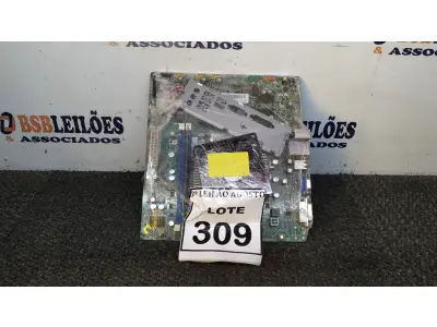 LOTE 309 - 01 PLACA MÃE I3 3° GERAÇÃO 2G RAM. (NO ESTADO) ATENÇÃO! FAZER A VISITAÇÃO ANTES DE ARREMATAR, NÃO SABEMOS SE FUNCIONA, LEILÃO NÃO TEM GARANTIA E NEM DEVOLUÇÃO, SUJEITO A POSSÍVEIS AVARIAS VISÍVEIS/OCULTAS E/OU AUSÊNCIA DE COMPONENTES.
