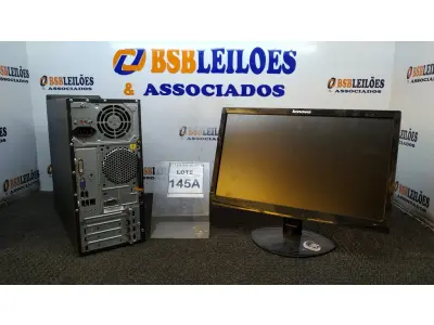 LOTE 145 - 01 CPU I3 3° GERAÇÃO, 2G, HD 500 E 01 MONITOR LENOVO. (NO ESTADO) ATENÇÃO! FAZER A VISITAÇÃO ANTES DE ARREMATAR, NÃO SABEMOS SE FUNCIONA, LEILÃO NÃO TEM GARANTIA E NEM DEVOLUÇÃO, SUJEITO A POSSÍVEIS AVARIAS VISÍVEIS/OCULTAS E/OU AUSÊNCIA DE COMPONENTES.