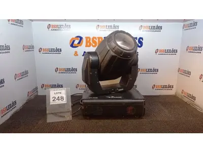 LOTE 248 - 01 MOVING HEAD. (NO ESTADO) ATENÇÃO! FAZER A VISITAÇÃO ANTES DE ARREMATAR, NÃO SABEMOS SE FUNCIONA, LEILÃO NÃO TEM GARANTIA E NEM DEVOLUÇÃO, SUJEITO A POSSÍVEIS AVARIAS VISÍVEIS/OCULTAS E/OU AUSÊNCIA DE COMPONENTES.