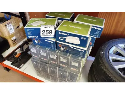 LOTE 259 - 01 LOTE COM GRANDE QUANTIDADE DE TELEFONES COM FIO MARCA ITELBRAS. (NO ESTADO) ATENÇÃO! FAZER A VISITAÇÃO ANTES DE ARREMATAR, NÃO SABEMOS SE FUNCIONA, LEILÃO NÃO TEM GARANTIA E NEM DEVOLUÇÃO, SUJEITO A POSSÍVEIS AVARIAS VISÍVEIS/OCULTAS E/OU AUSÊNCIA DE COMPONENTES.