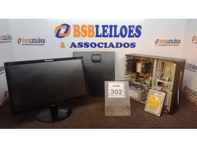 LOTE 302 - 01 CPU A10 PRO 7800, 2RAM, HD500, PLACA DEDICADA 2G E 01 MONITOR LENOVO. (NO ESTADO) ATENÇÃO! FAZER A VISITAÇÃO ANTES DE ARREMATAR, NÃO SABEMOS SE FUNCIONA, LEILÃO NÃO TEM GARANTIA E NEM DEVOLUÇÃO, SUJEITO A POSSÍVEIS AVARIAS VISÍVEIS/OCULTAS E/OU AUSÊNCIA DE COMPONENTES.