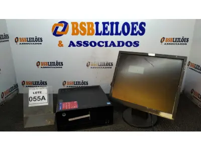 LOTE 055 - 01 CPU CELEROW J180 2G E 01 MONITOR SAMSUNG (NO ESTADO) ATENÇÃO! FAZER A VISITAÇÃO ANTES DE ARREMATAR, NÃO SABEMOS SE FUNCIONA, LEILÃO NÃO TEM GARANTIA E NEM DEVOLUÇÃO, SUJEITO A POSSÍVEIS AVARIAS VISÍVEIS/OCULTAS E/OU AUSÊNCIA DE COMPONENTES.