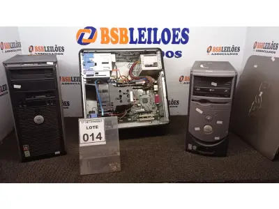 LOTE 014 - 03 CPU’S DELL MODELOS DIVERSOS E 02 MODENS. (NO ESTADO) ATENÇÃO! FAZER A VISITAÇÃO ANTES DE ARREMATAR, NÃO SABEMOS SE FUNCIONA, LEILÃO NÃO TEM GARANTIA E NEM DEVOLUÇÃO, SUJEITO A POSSÍVEIS AVARIAS VISÍVEIS/OCULTAS E/OU AUSÊNCIA DE COMPONENTES.