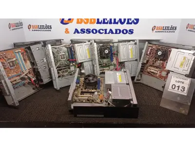 LOTE 013 - 05 CPU’S MARCAS E MODELOS DIVERSOS. (NO ESTADO) ATENÇÃO! FAZER A VISITAÇÃO ANTES DE ARREMATAR, NÃO SABEMOS SE FUNCIONA, LEILÃO NÃO TEM GARANTIA E NEM DEVOLUÇÃO, SUJEITO A POSSÍVEIS AVARIAS VISÍVEIS/OCULTAS E/OU AUSÊNCIA DE COMPONENTES.