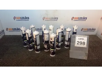 LOTE 298 - 12 BISNAGAS DE VEDA CALHA MARCA POLIPLÁS. (NO ESTADO) ATENÇÃO! FAZER A VISITAÇÃO ANTES DE ARREMATAR, NÃO SABEMOS SE FUNCIONA, LEILÃO NÃO TEM GARANTIA E NEM DEVOLUÇÃO, SUJEITO A POSSÍVEIS AVARIAS VISÍVEIS/OCULTAS E/OU AUSÊNCIA DE COMPONENTES.