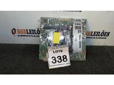 LOTE 338 - 01 PLACA MÃE I3 3° GERAÇÃO 2G RAM. (NO ESTADO) ATENÇÃO! FAZER A VISITAÇÃO ANTES DE ARREMATAR, NÃO SABEMOS SE FUNCIONA, LEILÃO NÃO TEM GARANTIA E NEM DEVOLUÇÃO, SUJEITO A POSSÍVEIS AVARIAS VISÍVEIS/OCULTAS E/OU AUSÊNCIA DE COMPONENTES.