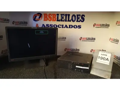 LOTE 190 - 01 CPU I3 6°GERAÇÃO, DDR4, 4G, HD 500 E 01 MONITOR LENOVO. (NO ESTADO) ATENÇÃO! FAZER A VISITAÇÃO ANTES DE ARREMATAR, NÃO SABEMOS SE FUNCIONA, LEILÃO NÃO TEM GARANTIA E NEM DEVOLUÇÃO, SUJEITO A POSSÍVEIS AVARIAS VISÍVEIS/OCULTAS E/OU AUSÊNCIA DE COMPONENTES.