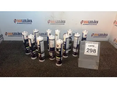 LOTE 298 - 12 BISNAGAS DE VEDA CALHA MARCA POLIPLÁS. (NO ESTADO) ATENÇÃO! FAZER A VISITAÇÃO ANTES DE ARREMATAR, NÃO SABEMOS SE FUNCIONA, LEILÃO NÃO TEM GARANTIA E NEM DEVOLUÇÃO, SUJEITO A POSSÍVEIS AVARIAS VISÍVEIS/OCULTAS E/OU AUSÊNCIA DE COMPONENTES.