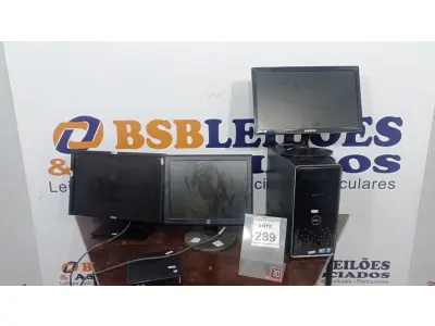 LOTE 289 - 02 MONITORES DE MARCAS VARIADAS, 01 CPU, 01 MINI CPU E 01 MONITOR TOUCHSCREEN MARCA ELO. (NO ESTADO) ATENÇÃO! FAZER A VISITAÇÃO ANTES DE ARREMATAR, NÃO SABEMOS SE FUNCIONA, LEILÃO NÃO TEM 270GARANTIA E NEM DEVOLUÇÃO, SUJEITO A POSSÍVEIS AVARIAS VISÍVEIS/OCULTAS E/OU AUSÊNCIA DE COMPONENTES.