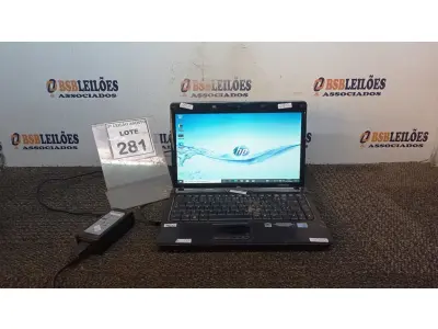 LOTE 281 - 01 NOTEBOOK MARCA COMPAQ COM FONTE. (NO ESTADO) ATENÇÃO! FAZER A VISITAÇÃO ANTES DE ARREMATAR, NÃO SABEMOS SE FUNCIONA, LEILÃO NÃO TEM GARANTIA E NEM DEVOLUÇÃO, SUJEITO A POSSÍVEIS AVARIAS VISÍVEIS/OCULTAS E/OU AUSÊNCIA DE COMPONENTES.