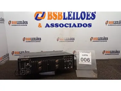 LOTE 006 - 01 AMPLIFICADOR DBR 312. (NO ESTADO) ATENÇÃO! FAZER A VISITAÇÃO ANTES DE ARREMATAR, NÃO SABEMOS SE FUNCIONA, LEILÃO NÃO TEM GARANTIA E NEM DEVOLUÇÃO, SUJEITO A POSSÍVEIS AVARIAS VISÍVEIS/OCULTAS E/OU AUSÊNCIA DE COMPONENTES.