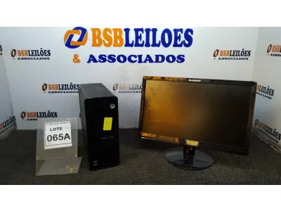 LOTE 065 - 01 CPU CELEROW J180 2G E 01 MONITOR SAMSUNG (NO ESTADO) ATENÇÃO! FAZER A VISITAÇÃO ANTES DE ARREMATAR, NÃO SABEMOS SE FUNCIONA, LEILÃO NÃO TEM GARANTIA E NEM DEVOLUÇÃO, SUJEITO A POSSÍVEIS AVARIAS VISÍVEIS/OCULTAS E/OU AUSÊNCIA DE COMPONENTES.