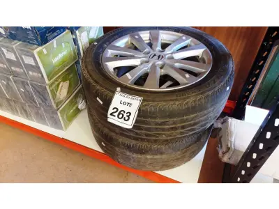 LOTE 263 - 02 RODAS ARO 16 HONDA. (NO ESTADO) ATENÇÃO! FAZER A VISITAÇÃO ANTES DE ARREMATAR, NÃO SABEMOS SE FUNCIONA, LEILÃO NÃO TEM GARANTIA E NEM DEVOLUÇÃO, SUJEITO A POSSÍVEIS AVARIAS VISÍVEIS/OCULTAS E/OU AUSÊNCIA DE COMPONENTES.