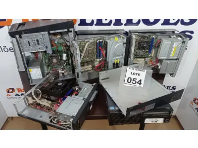LOTE 054 - 05 CPU’S MARCAS E MODELOS DIVERSOS. (NO ESTADO) ATENÇÃO! FAZER A VISITAÇÃO ANTES DE ARREMATAR, NÃO SABEMOS SE FUNCIONA, LEILÃO NÃO TEM GARANTIA E NEM DEVOLUÇÃO, SUJEITO A POSSÍVEIS AVARIAS VISÍVEIS/OCULTAS E/OU AUSÊNCIA DE COMPONENTES.