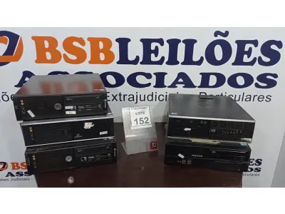 LOTE 152 - 05 CPU’S MARCAS E MODELOS DIVERSOS. (NO ESTADO) ATENÇÃO! FAZER A VISITAÇÃO ANTES DE ARREMATAR, NÃO SABEMOS SE FUNCIONA, LEILÃO NÃO TEM GARANTIA E NEM DEVOLUÇÃO, SUJEITO A POSSÍVEIS AVARIAS VISÍVEIS/OCULTAS E/OU AUSÊNCIA DE COMPONENTES.
