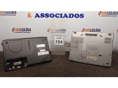 LOTE 164 - 02 NOTEBOOKS COM AVARIAS. (NO ESTADO) ATENÇÃO! FAZER A VISITAÇÃO ANTES DE ARREMATAR, NÃO SABEMOS SE FUNCIONA, LEILÃO NÃO TEM GARANTIA E NEM DEVOLUÇÃO, SUJEITO A POSSÍVEIS AVARIAS VISÍVEIS/OCULTAS E/OU AUSÊNCIA DE COMPONENTES