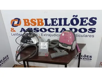 LOTE 136 - 02 ASPIRADORES (NO ESTADO) ATENÇÃO! FAZER A VISITAÇÃO ANTES DE ARREMATAR, NÃO SABEMOS SE FUNCIONA, LEILÃO NÃO TEM GARANTIA E NEM DEVOLUÇÃO, SUJEITO A POSSÍVEIS AVARIAS VISÍVEIS/OCULTAS E/OU AUSÊNCIA DE COMPONENTES.