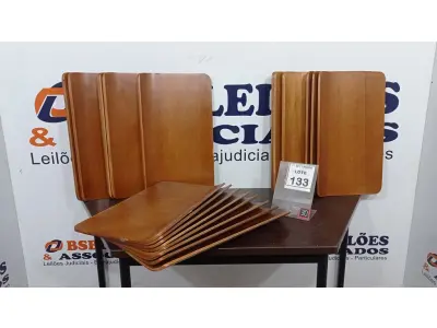 LOTE 133 - 20 PLACAS DE MADEIRA. (NO ESTADO) ATENÇÃO! FAZER A VISITAÇÃO ANTES DE ARREMATAR, NÃO SABEMOS SE FUNCIONA, LEILÃO NÃO TEM GARANTIA E NEM DEVOLUÇÃO, SUJEITO A POSSÍVEIS AVARIAS VISÍVEIS/OCULTAS E/OU AUSÊNCIA DE COMPONENTES.