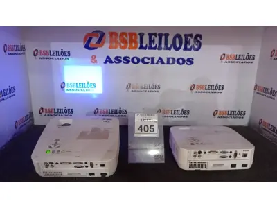 LOTE 405 - 02 PROJETORES MARCA NEC. (NO ESTADO) ATENÇÃO! FAZER A VISITAÇÃO ANTES DE ARREMATAR, NÃO SABEMOS SE FUNCIONA, LEILÃO NÃO TEM GARANTIA E NEM DEVOLUÇÃO, SUJEITO A POSSÍVEIS AVARIAS VISÍVEIS/OCULTAS E/OU AUSÊNCIA DE COMPONENTES.
