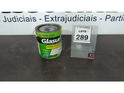 LOTE 289 - 01 LATA DE ACRÍLICO FOSCO 3,6L NA COR FOSCO EQUILÍBRIO MARCA GLASURIT. (NO ESTADO) ATENÇÃO! FAZER A VISITAÇÃO ANTES DE ARREMATAR, NÃO SABEMOS SE FUNCIONA, LEILÃO NÃO TEM GARANTIA E NEM DEVOLUÇÃO, SUJEITO A POSSÍVEIS AVARIAS VISÍVEIS/OCULTAS E/OU AUSÊNCIA DE COMPONENTES.