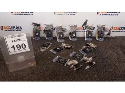 LOTE 190 - 11 PLACAS DE VÍDEO SLIM COM HDMI. (NO ESTADO) ATENÇÃO! FAZER A VISITAÇÃO ANTES DE ARREMATAR, NÃO SABEMOS SE FUNCIONA, LEILÃO NÃO TEM GARANTIA E NEM DEVOLUÇÃO, SUJEITO A POSSÍVEIS AVARIAS VISÍVEIS/OCULTAS E/OU AUSÊNCIA DE COMPONENTES