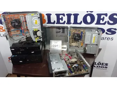 LOTE 091 - 05 CPU’S MARCAS E MODELOS DIVERSOS. (NO ESTADO) ATENÇÃO! FAZER A VISITAÇÃO ANTES DE ARREMATAR, NÃO SABEMOS SE FUNCIONA, LEILÃO NÃO TEM GARANTIA E NEM DEVOLUÇÃO, SUJEITO A POSSÍVEIS AVARIAS VISÍVEIS/OCULTAS E/OU AUSÊNCIA DE COMPONENTES.