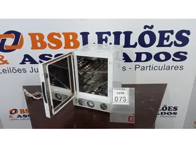 LOTE 073 - 01 ESTUFA DE ESTERILIZAÇÃO E SECAGEM. (NO ESTADO) ATENÇÃO! FAZER A VISITAÇÃO ANTES DE ARREMATAR, NÃO SABEMOS SE FUNCIONA, LEILÃO NÃO TEM GARANTIA E NEM DEVOLUÇÃO, SUJEITO A POSSÍVEIS AVARIAS VISÍVEIS/OCULTAS E/OU AUSÊNCIA DE COMPONENTES.