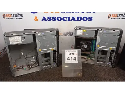 LOTE 414 - 02 CPU’S PARA RETIRADA DE PEÇAS. (NO ESTADO) ATENÇÃO! FAZER A VISITAÇÃO ANTES DE ARREMATAR, NÃO SABEMOS SE FUNCIONA. LEILÃO NÃO TEM GARANTIA E NEM DEVOLUÇÃO, SUJEITO A POSSÍVEIS AVARIAS VISÍVEIS/OCULTAS E/OU AUSÊNCIA DE COMPONENTES.