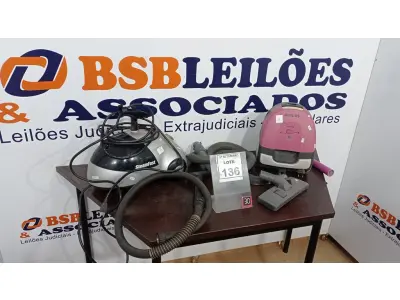 LOTE 136 - 02 ASPIRADORES (NO ESTADO) ATENÇÃO! FAZER A VISITAÇÃO ANTES DE ARREMATAR, NÃO SABEMOS SE FUNCIONA, LEILÃO NÃO TEM GARANTIA E NEM DEVOLUÇÃO, SUJEITO A POSSÍVEIS AVARIAS VISÍVEIS/OCULTAS E/OU AUSÊNCIA DE COMPONENTES.