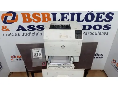LOTE 236 - 01 IMPRESSORA MARCA HP M605. (NO ESTADO) ATENÇÃO! FAZER A VISITAÇÃO ANTES DE ARREMATAR, NÃO SABEMOS SE FUNCIONA, LEILÃO NÃO TEM GARANTIA E NEM DEVOLUÇÃO, SUJEITO A POSSÍVEIS AVARIAS VISÍVEIS/OCULTAS E/OU AUSÊNCIA DE COMPONENTES