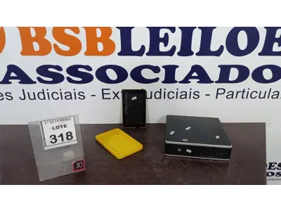 LOTE 318 - 01 MINI PC HP I3 E 01 TABLET MARCA CCE. (NO ESTADO) ATENÇÃO! FAZER A VISITAÇÃO ANTES DE ARREMATAR, NÃO SABEMOS SE FUNCIONA, LEILÃO NÃO TEM GARANTIA E NEM DEVOLUÇÃO, SUJEITO A POSSÍVEIS AVARIAS VISÍVEIS/OCULTAS E/OU AUSÊNCIA DE COMPONENTES.