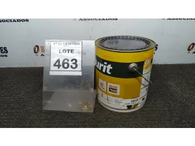 LOTE 463 - 01 LATA DE TINTA ACRÍLICA 3,6L NA COR FOSCO CAMURÇA MARCA GLASURIT. (NO ESTADO) ATENÇÃO! FAZER A VISITAÇÃO ANTES DE ARREMATAR, NÃO SABEMOS SE FUNCIONA, LEILÃO NÃO TEM GARANTIA E NEM DEVOLUÇÃO, SUJEITO A POSSÍVEIS AVARIAS VISÍVEIS/OCULTAS E/OU AUSÊNCIA DE COMPONENTES.