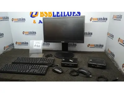 LOTE 448 - 01 MONITOR MARCA DATEN, 02 TECLADOS, 02 MOUSES E 02 MINI PC INIT. (NO ESTADO) ATENÇÃO! FAZER A VISITAÇÃO ANTES DE ARREMATAR, NÃO SABEMOS SE FUNCIONA, LEILÃO NÃO TEM GARANTIA E NEM DEVOLUÇÃO, SUJEITO A POSSÍVEIS AVARIAS VISÍVEIS/OCULTAS E/OU AUSÊNCIA DE COMPONENTES.