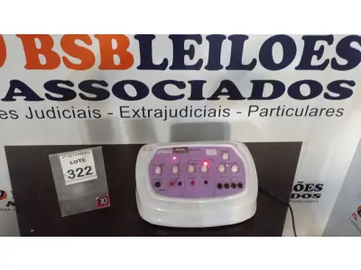 LOTE 322 - 01 APARELHO DE ALTA FREQUÊNCIA BELLE FACE MARCA ELETROBEL. (NO ESTADO) ATENÇÃO! FAZER A VISITAÇÃO ANTES DE ARREMATAR, NÃO SABEMOS SE FUNCIONA, LEILÃO NÃO TEM GARANTIA E NEM DEVOLUÇÃO, SUJEITO A POSSÍVEIS AVARIAS VISÍVEIS/OCULTAS E/OU AUSÊNCIA DE COMPONENTES