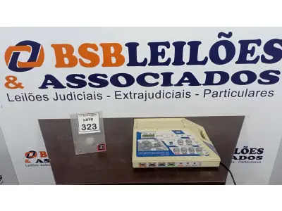 LOTE 323 - 01 EQUIPAMENTO DE ELETROESTIMULAÇÃO. (NO ESTADO) ATENÇÃO! FAZER A VISITAÇÃO ANTES DE ARREMATAR, NÃO SABEMOS SE FUNCIONA, LEILÃO NÃO TEM GARANTIA E NEM DEVOLUÇÃO, SUJEITO A POSSÍVEIS AVARIAS VISÍVEIS/OCULTAS E/OU AUSÊNCIA DE COMPONENTES.
