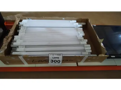 LOTE 300 - 01 LOTE COM GRANDE QUANTIDADE DE LÂMPADAS LED. (NO ESTADO) ATENÇÃO! FAZER A VISITAÇÃO ANTES DE ARREMATAR, NÃO SABEMOS SE FUNCIONA, LEILÃO NÃO TEM GARANTIA E NEM DEVOLUÇÃO, SUJEITO A POSSÍVEIS AVARIAS VISÍVEIS/OCULTAS E/OU AUSÊNCIA DE COMPONENTES.