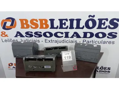 LOTE 119 - 02 SCANNERS MARCA EPSON E 02 SCANNERS MARCA BROTHER. (NO ESTADO) ATENÇÃO! FAZER A VISITAÇÃO ANTES DE ARREMATAR, NÃO SABEMOS SE FUNCIONA, LEILÃO NÃO TEM GARANTIA E NEM DEVOLUÇÃO, SUJEITO A POSSÍVEIS AVARIAS VISÍVEIS/OCULTAS E/OU AUSÊNCIA DE COMPONENTES.