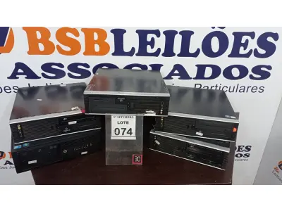 LOTE 074 - 05 CPU’S MARCAS E MODELOS DIVERSOS. (NO ESTADO) ATENÇÃO! FAZER A VISITAÇÃO ANTES DE ARREMATAR, NÃO SABEMOS SE FUNCIONA, LEILÃO NÃO TEM GARANTIA E NEM DEVOLUÇÃO, SUJEITO A POSSÍVEIS AVARIAS VISÍVEIS/OCULTAS E/OU AUSÊNCIA DE COMPONENTES.