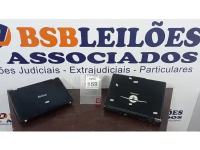 LOTE 159 - 02 NOTEBOOKS COM AVARIAS. (NO ESTADO) ATENÇÃO! FAZER A VISITAÇÃO ANTES DE ARREMATAR, NÃO SABEMOS SE FUNCIONA, LEILÃO NÃO TEM GARANTIA E NEM DEVOLUÇÃO, SUJEITO A POSSÍVEIS AVARIAS VISÍVEIS/OCULTAS E/OU AUSÊNCIA DE COMPONENTES.