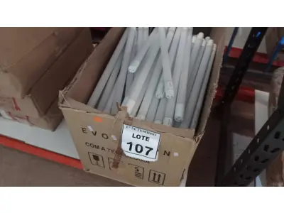 LOTE 107 - 01 LOTE COM GRANDE QUANTIDADE DE LÂMPADAS LED. (NO ESTADO) ATENÇÃO! FAZER A VISITAÇÃO ANTES DE ARREMATAR, NÃO SABEMOS SE FUNCIONA, LEILÃO NÃO TEM GARANTIA E NEM DEVOLUÇÃO, SUJEITO A POSSÍVEIS AVARIAS VISÍVEIS/OCULTAS E/OU AUSÊNCIA DE COMPONENTES.