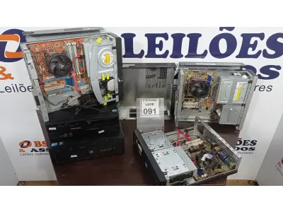 LOTE 091 - 05 CPU’S MARCAS E MODELOS DIVERSOS. (NO ESTADO) ATENÇÃO! FAZER A VISITAÇÃO ANTES DE ARREMATAR, NÃO SABEMOS SE FUNCIONA, LEILÃO NÃO TEM GARANTIA E NEM DEVOLUÇÃO, SUJEITO A POSSÍVEIS AVARIAS VISÍVEIS/OCULTAS E/OU AUSÊNCIA DE COMPONENTES.