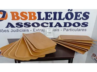 LOTE 155 - 20 PLACAS DE MADEIRA. (NO ESTADO) ATENÇÃO! FAZER A VISITAÇÃO ANTES DE ARREMATAR, NÃO SABEMOS SE FUNCIONA, LEILÃO NÃO TEM GARANTIA E NEM DEVOLUÇÃO, SUJEITO A POSSÍVEIS AVARIAS VISÍVEIS/OCULTAS E/OU AUSÊNCIA DE COMPONENTES.