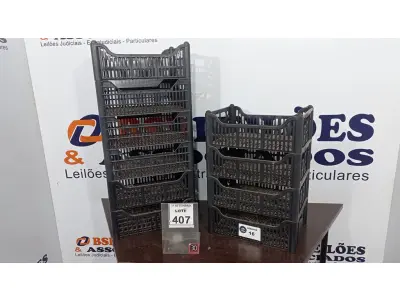 LOTE 407 - 10 CESTAS ORGANIZADORAS. (NO ESTADO) ATENÇÃO! FAZER A VISITAÇÃO ANTES DE ARREMATAR, NÃO SABEMOS SE FUNCIONA, LEILÃO NÃO TEM GARANTIA E NEM DEVOLUÇÃO, SUJEITO A POSSÍVEIS AVARIAS VISÍVEIS/OCULTAS E/OU AUSÊNCIA DE COMPONENTES.
