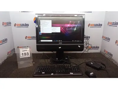 LOTE 193 - 01 ALL IN ONE I7 4G WEB CAM COM FONTE, MOUSE E TECLADO MARCA DATEN. (NO ESTADO) ATENÇÃO! FAZER A VISITAÇÃO ANTES DE ARREMATAR, NÃO SABEMOS SE FUNCIONA, LEILÃO NÃO TEM GARANTIA E NEM DEVOLUÇÃO, SUJEITO A POSSÍVEIS AVARIAS VISÍVEIS/OCULTAS E/OU AUSÊNCIA DE COMPONENTES