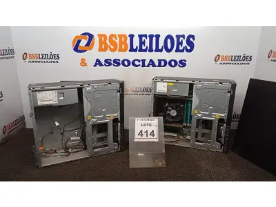 LOTE 414 - 02 CPU’S PARA RETIRADA DE PEÇAS. (NO ESTADO) ATENÇÃO! FAZER A VISITAÇÃO ANTES DE ARREMATAR, NÃO SABEMOS SE FUNCIONA. LEILÃO NÃO TEM GARANTIA E NEM DEVOLUÇÃO, SUJEITO A POSSÍVEIS AVARIAS VISÍVEIS/OCULTAS E/OU AUSÊNCIA DE COMPONENTES.