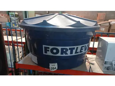 LOTE 094 - 01 CAIXA D’AGUA FORTELEV 500L. (NO ESTADO) ATENÇÃO! FAZER A VISITAÇÃO ANTES DE ARREMATAR, NÃO SABEMOS SE FUNCIONA, LEILÃO NÃO TEM GARANTIA E NEM DEVOLUÇÃO, SUJEITO A POSSÍVEIS AVARIAS VISÍVEIS/OCULTAS E/OU AUSÊNCIA DE COMPONENTES