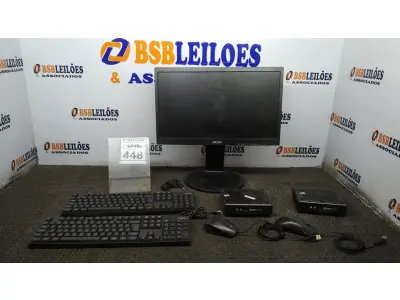 LOTE 448 - 01 MONITOR MARCA DATEN, 02 TECLADOS, 02 MOUSES E 02 MINI PC INIT. (NO ESTADO) ATENÇÃO! FAZER A VISITAÇÃO ANTES DE ARREMATAR, NÃO SABEMOS SE FUNCIONA, LEILÃO NÃO TEM GARANTIA E NEM DEVOLUÇÃO, SUJEITO A POSSÍVEIS AVARIAS VISÍVEIS/OCULTAS E/OU AUSÊNCIA DE COMPONENTES.