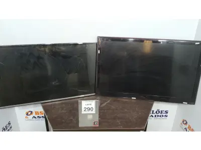 LOTE 290 - 02 TVS LCD 42’’ MARCAS LG E PANASONIC. (NO ESTADO) ATENÇÃO! FAZER A VISITAÇÃO ANTES DE ARREMATAR, NÃO SABEMOS SE FUNCIONA, LEILÃO NÃO TEM GARANTIA E NEM DEVOLUÇÃO, SUJEITO A POSSÍVEIS AVARIAS VISÍVEIS/OCULTAS E/OU AUSÊNCIA DE COMPONENTES.